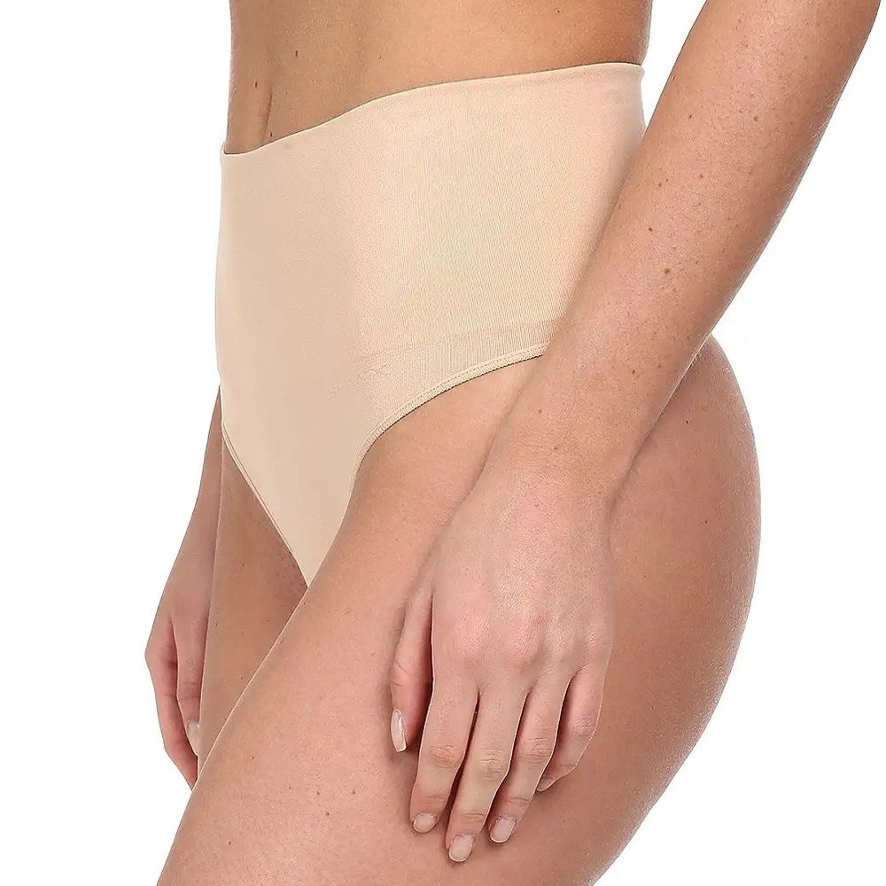 SPANX High-Waisted Shapewear Thong - Nude